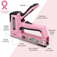 thumbnail image 3 of Clavadora manual Staple Gun WORKPRO Pink 6 en 1 con grapas, 3 of 9