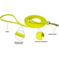 thumbnail image 3 of Viper - Biothane K9 Working Dog Leash Waterproof Lead for Tracking Training Schutzhund Odor-Proof Long Line with Solid Brass Snap for Puppy Medium and Large Dogs(Neon YellowW: 5/8" | L: 15 ft), 3 of 8