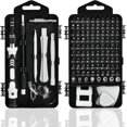 thumbnail image 1 of Mini Screwdriver Set, 115 in 1 Precision Mechanical, Multi-Purpose Combination Screwdriver Suitable for Mobile Phones Tablets Watches Photo Small Household Appliances (Black), 1 of 6