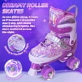thumbnail image 5 of MammyGol Kids Roller Skates for Girls Boys Kids, Sizes Adjustable Fluorescent Quad Skates with Light up Wheels - Birthday Gift for Indoor Outdoor, 5 of 6