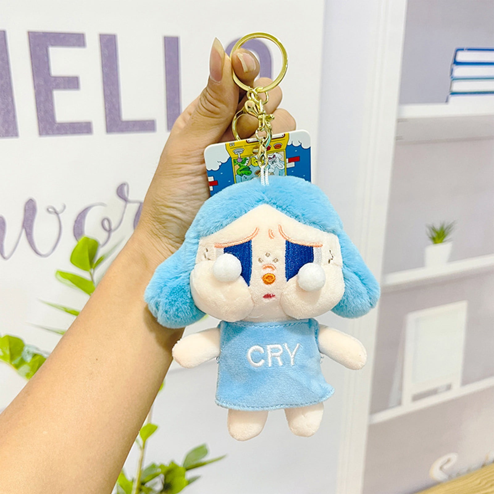 ポップマート キーホルダー crybaby labubu POP MART Crybaby Doll Keychain Series Clearance! 5 Inch