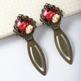 thumbnail image 3 of Peony Vintage Copper-Colored Lace Bookmarks: Stainless Steel Reading Accessories for Book Lovers - Set of 2, 3 of 5