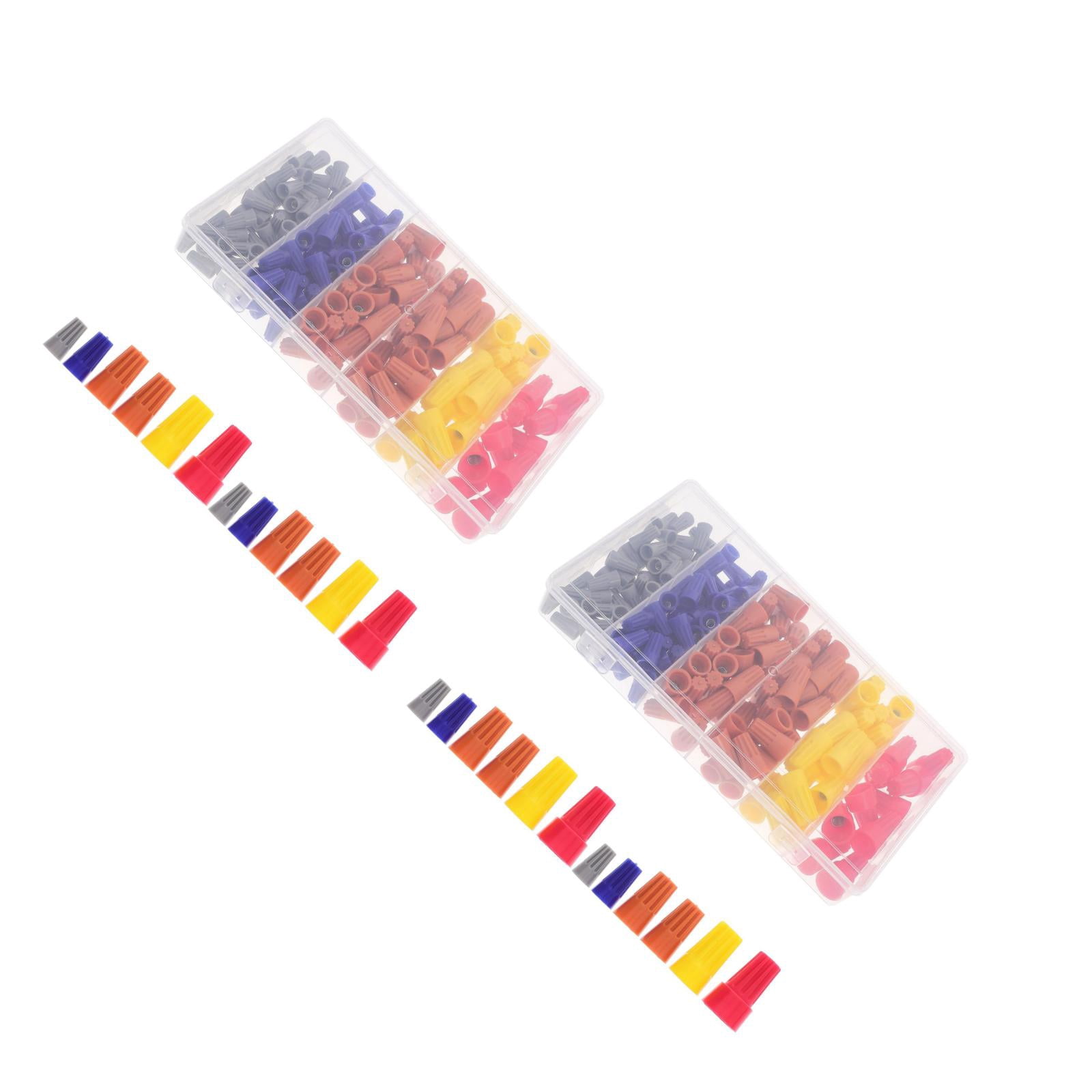 FOMIYES Assorted Wire Caps, Plastic Crimping Tool, Portable, for Electrical Equipment, Quick and Reliable