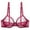 Wine, variant on FYDUU Sheer See Through Bras For Women Soft Unlined Mesh Sexy Lace Bra For Women Plus Size Bra Breathable Everyday Tshirt Bras /Black