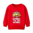 thumbnail image 4 of HILEELANG Toddler Boy Thanksgiving and Christmas Pullover and Sweatpants Set ,2 Piece Cotton Turkey Applique, Fall Winter Clothes for Kids 2T, 4 of 9