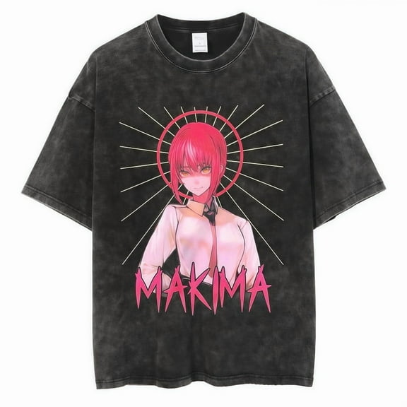 Chainsaw Man Men's Cotton Summer T-Shirts Vintage Tee Loose Fit Short Sleeve Casual Tshirts for Men Women 3XL