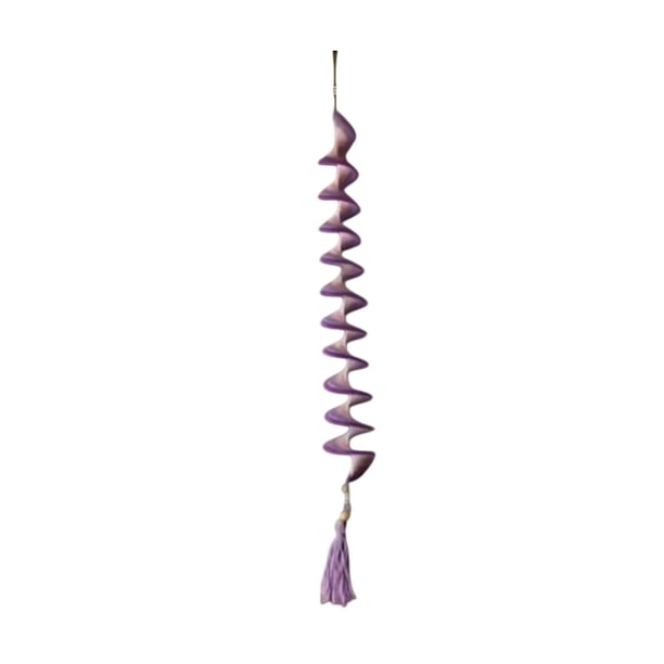 Adorno de molino de viento de ganchillo | Molinillo de jardín hecho a mano | Atrapasueños decorativo para patio y jardín | Diseño de olas ondulantes