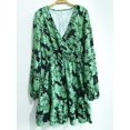 thumbnail image 3 of Women's Floral Chiffon Short Skirt A-line Long Sleeve Country Dress, 3 of 9