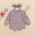 thumbnail image 2 of Baby Boy Girl Sweatshirt Romper Oversized Pullover Sweater Top Fall Winter Clothes, 2 of 6