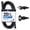Black, variant on Iron Forge Cable 25 Ft Black Extension Cord, 16/2, 25 Foot Extension Cord with 2 Prong Polarized Plug, Weatherproof - Great for Outdoor & Indoor Use