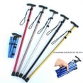 thumbnail image 2 of BIQIANWO Stick Hiking Trekking Poles Trail Ultralight 4 Section Adjustable Canes Aluminum Alloy Folding Stick, 2 of 10