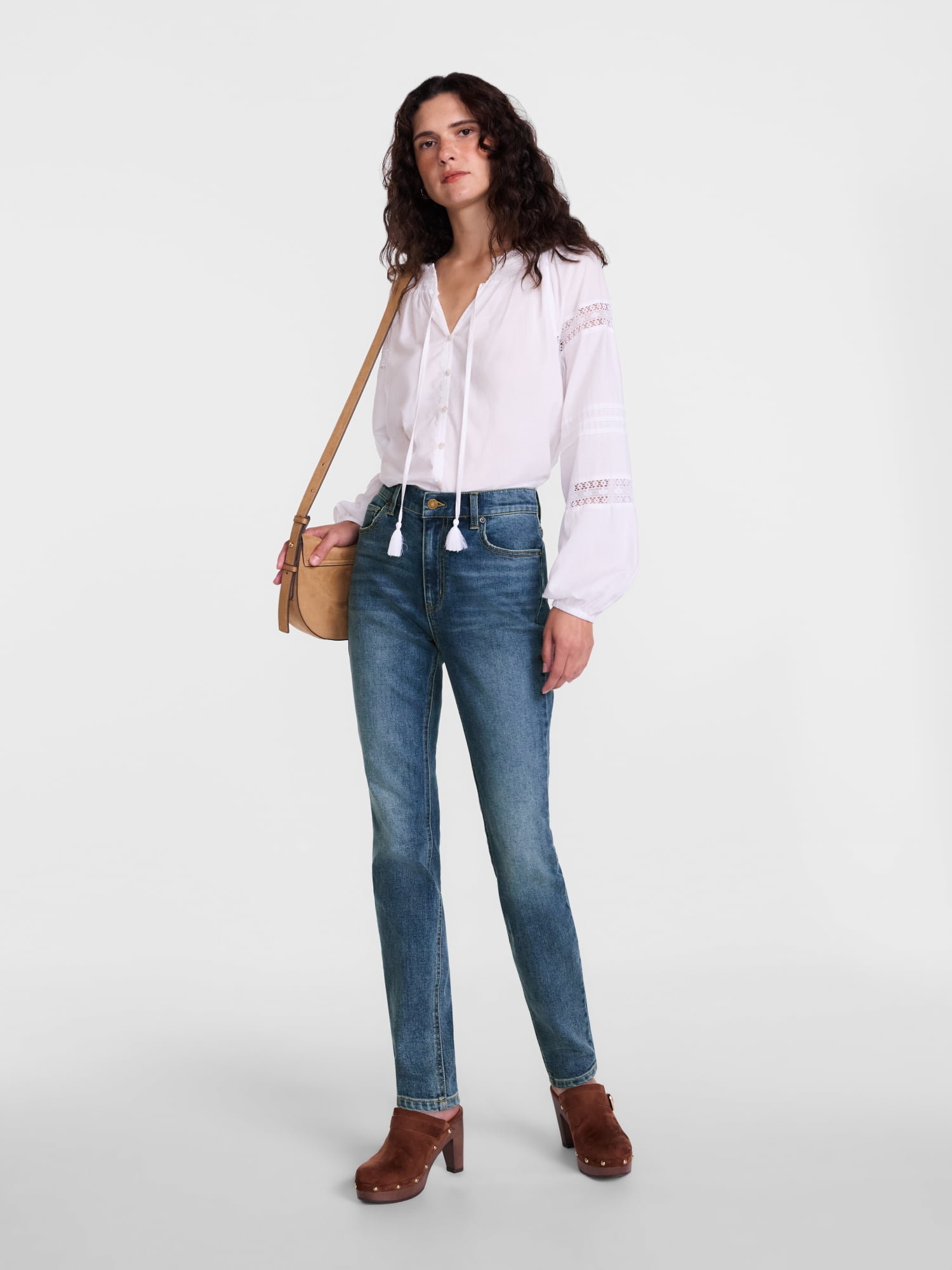 Scenario Women's High Rise Skinny Jeans, 27", 29", 31" Inseams, Sizes 0-20