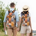 thumbnail image 6 of Daiia Cute Cat Paw Vintage Canvas Backpack for Men and Women ,Hiking Backpack,Travel Laptop Bag for School,Large Capacity Backpack, 6 of 8