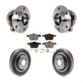 thumbnail image 1 of Transit Auto Front Hub Bearing Assembly Coated Disc Brake Rotors and Semi-Metallic Pads Kit for Car 2008-2014 Volvo XC90 with 336mm Diameter Rotor KBB-113781, 1 of 11