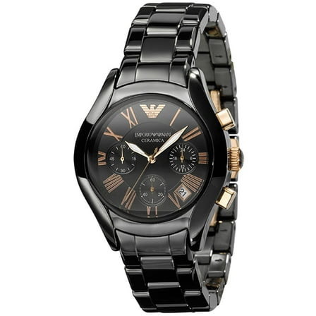 Emporio Armani Women's 40mm Black Ceramic Band & Case Quartz Analog Watch AR1411