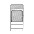 thumbnail image 3 of National Public Seating Airflex Series Premium Polypropylene Folding Chair, Platinum (Pack of 4), 3 of 7