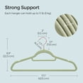 thumbnail image 7 of 50 Pack Velvet Hangers Clothes Hanger with Swivel Hook Non-Slip for Coat Shirt Dress Pants Tie Lime Green, 7 of 7