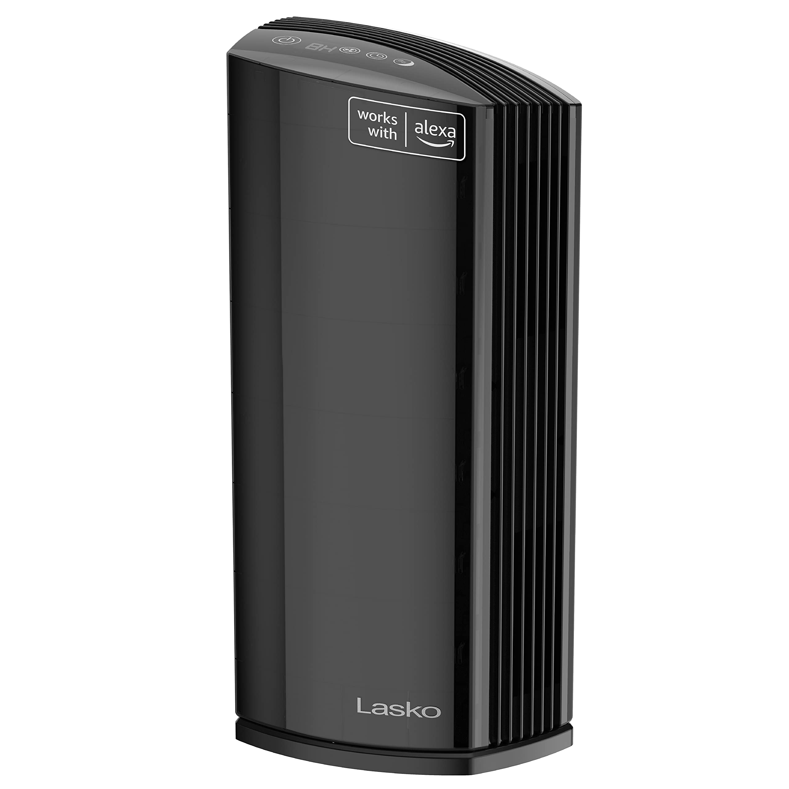 Black Smart Air Purifier with HEPA Filter and Alexa