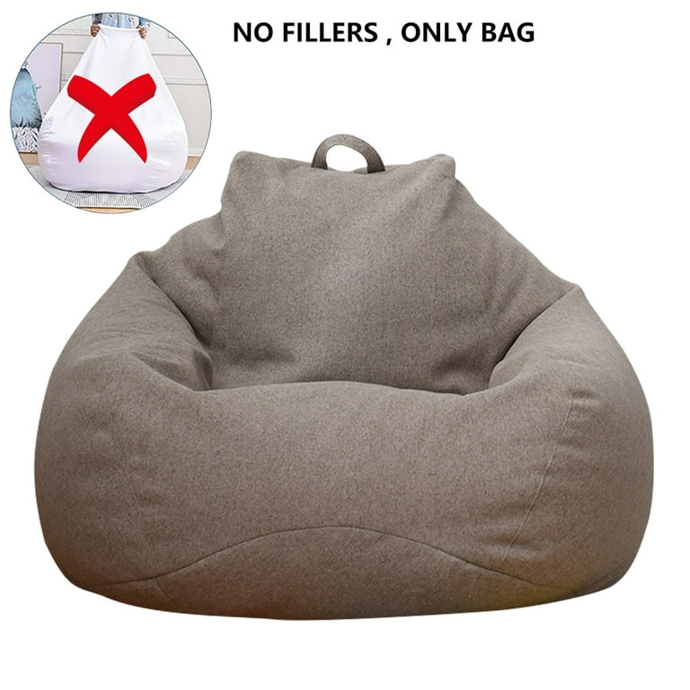 SZLIZCCC Fluffy Bean Bag Chair For Adults And Kids, Ultra Lazy Sofa Chair  Comfy Chair With Ottoman, Giant Bean Bag Chair With Filler Included 