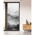 thumbnail image 2 of Window Privacy Film Black Ombre Mountain Stained Glass Window Film Decorative Sun Block Window Cover Nature Abstract Art Marble Gradient Window Clings Static Adhesive Sticker for Bathroom 35.4"x78.7", 2 of 7