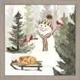 thumbnail image 3 of Great Art Now Christmas in the Woods B by Tara Reed, 2 Piece Framed Art Set Each 13"W x 13"H, 3 of 3