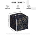 thumbnail image 4 of Lsque Copper-Gold Gloss Outline Rose Printed Tissue Box Cover Holder, Facial Paper Organizer Dispenser,Square with Bottom Belt, PVC Leather Decorative Organizer, 4 of 8