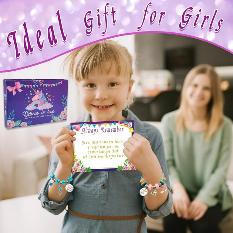 Charm Bracelet Making Kit Gifts Set for Girls Teens Age 8-12