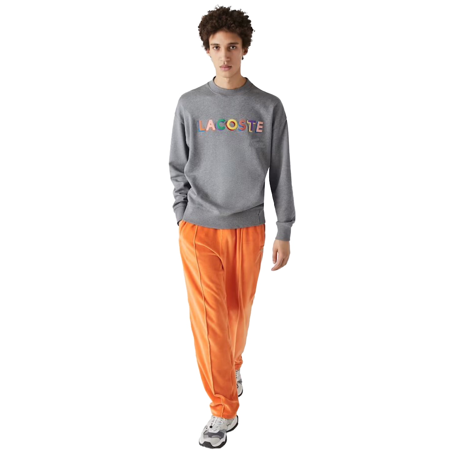 Lacoste Men's Crew Sweatshirt Grey Chine sh7277-51-1vq (Size L) -  