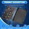 thumbnail image 4 of Adaptador Serie NGFF A MSATA A SATA3.0 Caja Adaptadora 2 en 1 de Doble Propósito Placas Secundarias Internas y Externas, 4 of 5