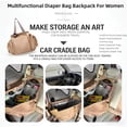 thumbnail image 5 of Multifunctional Travel Diaper Bag, 4-in-1 Backpack Tote for Mom, Large Capacity 36-55L with 15 Pockets, Water-Resistant, Stroller StrapsCapacity, 5 of 9