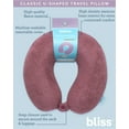 thumbnail image 4 of Bliss Memory Foam Neck Pillow - Soft U-Shaped Neck Support Travel Pillow with Washable Cover, 4 of 7