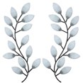 thumbnail image 1 of Advancent El metal decorativo de la pared deja el estilo único para la opción elegante y de moda del regalo de la decoración del hogar Decoración del hogar blanco antiguo, 1 of 6