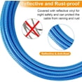 thumbnail image 5 of 10 ft Dog Tie Out Cable, Heavy Duty Dog Chains for Outside with Spring Swivel Lockable Hook, Pet Runner Cable Leads for Yard, Blue Dog Line Tether, 5 of 7