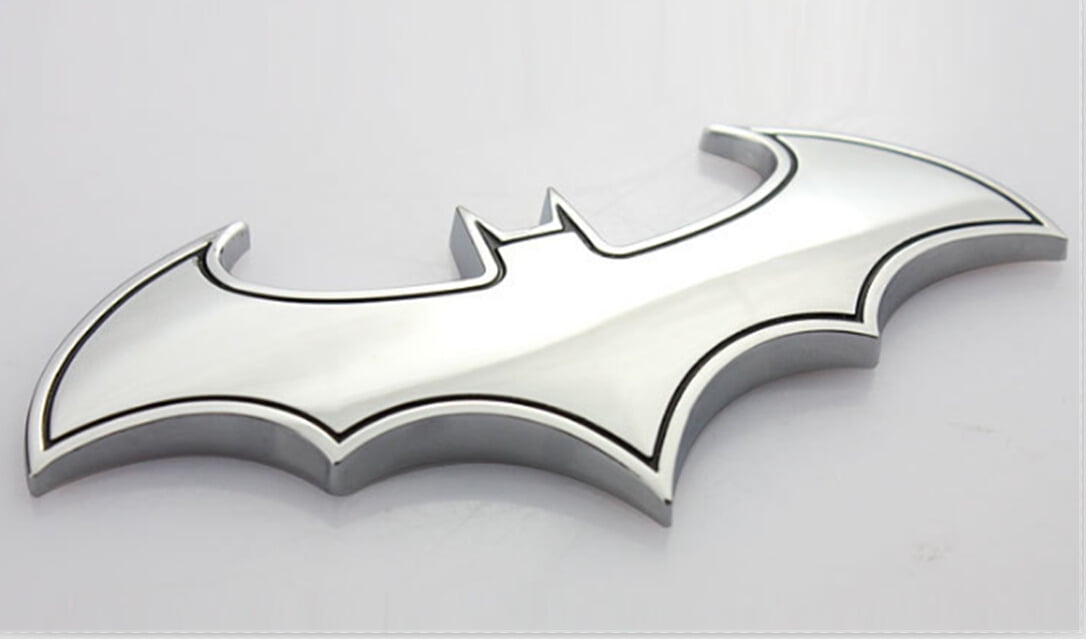 Chrome Metal Badge Emblem Batman 3D Tail Decals Car Motorcycle Logo Sticker  AL