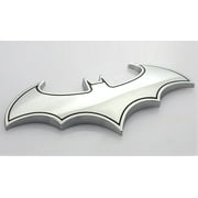 Nokiwiqis 3D Chrome Metal Bat Auto Logo Car Sticker Batman Badge Emblem Tail Decal Fashion