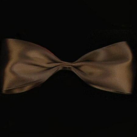 Chocolate Brown Satin Ribbon - Chocolate Brown Double Face Satin Craft Ribbon 2.5