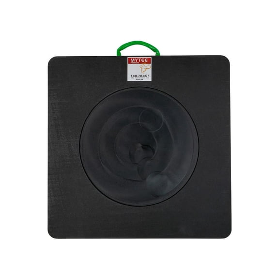 30"x30"x2" Heavy Duty Outrigger Pad for RV with Recessed Radius - Black Stabilizing Jack Landing Pad for Crane, Wrecker, Tow Truck, RVs