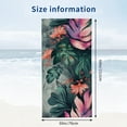 thumbnail image 3 of PHYHOO Colorful Palm Tree Leaves Oversized Quick Dry Microfiber Beach Towel Tropical Plants Lightweight Sand Free Towel Super Soft &amp; Absorbent for Travel Swimming Sports 30x60in, 3 of 8