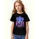 thumbnail image 1 of Girls' K-Pop Music Graphic T-Shirt - Cute Anime Dancing Group Design With Korean Lettering & K-Pop Stars, Round Neck Short Sleeve Casual Summer Tee For K-Pop Fans, Trendys Korean Pop Culture Apparel, 1 of 8