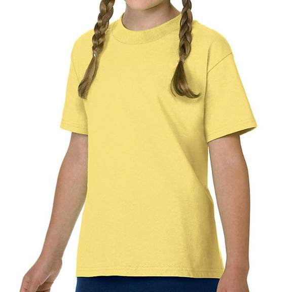 Hanes Authentic Tagless&Reg; Kids' Cotton T-Shirt , 54500 , Yellow , X-Large