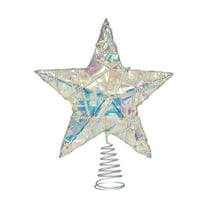 Color Christmas Star Tree Topper LED RGB Color Changing USB Powered Plug in 5-Point Star for Christmas New Year Holiday Tree Decoration