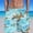 C_Light Blue, variant on LMOIPLI Mens Tropical Sea Turtle Print Beach Short Elastic Waist Drawstring Quick Dry Casual Summer Swim Trunks with Pockets Blue XXXXL