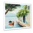 thumbnail image 2 of Designart 'A Beautiful Summer Day With Gondola In Venice' Nautical & Coastal Framed Art Print, 2 of 4