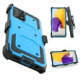 thumbnail image 1 of FIEWESEY for Samsung Galaxy A72 Case,Heavy Duty High Impact Resistant Armor Holster Defender Case with Kickstand+Swivel Belt Clip Holster Built-in Screen Protector for Samsung Galaxy A72 5G(Blue), 1 of 6