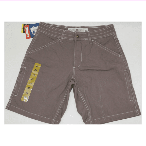 Coastal Waters Men's Stretch 7 Total Pockets Stretch Tech Shorts 32/Khaki