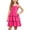 b-329Red157, variant on MEZZALL Elegant Girls Party Dress With Backless Strap Design Summer Solid Color Cake Dress For Big Kids Sleeveless Adorable Dresses