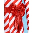 thumbnail image 7 of HULIJA Girls Christmas Jumpsuit Candy Cane Clothes Long Sleeve Striped Ballet Dance Unitards Red 8, 7 of 7