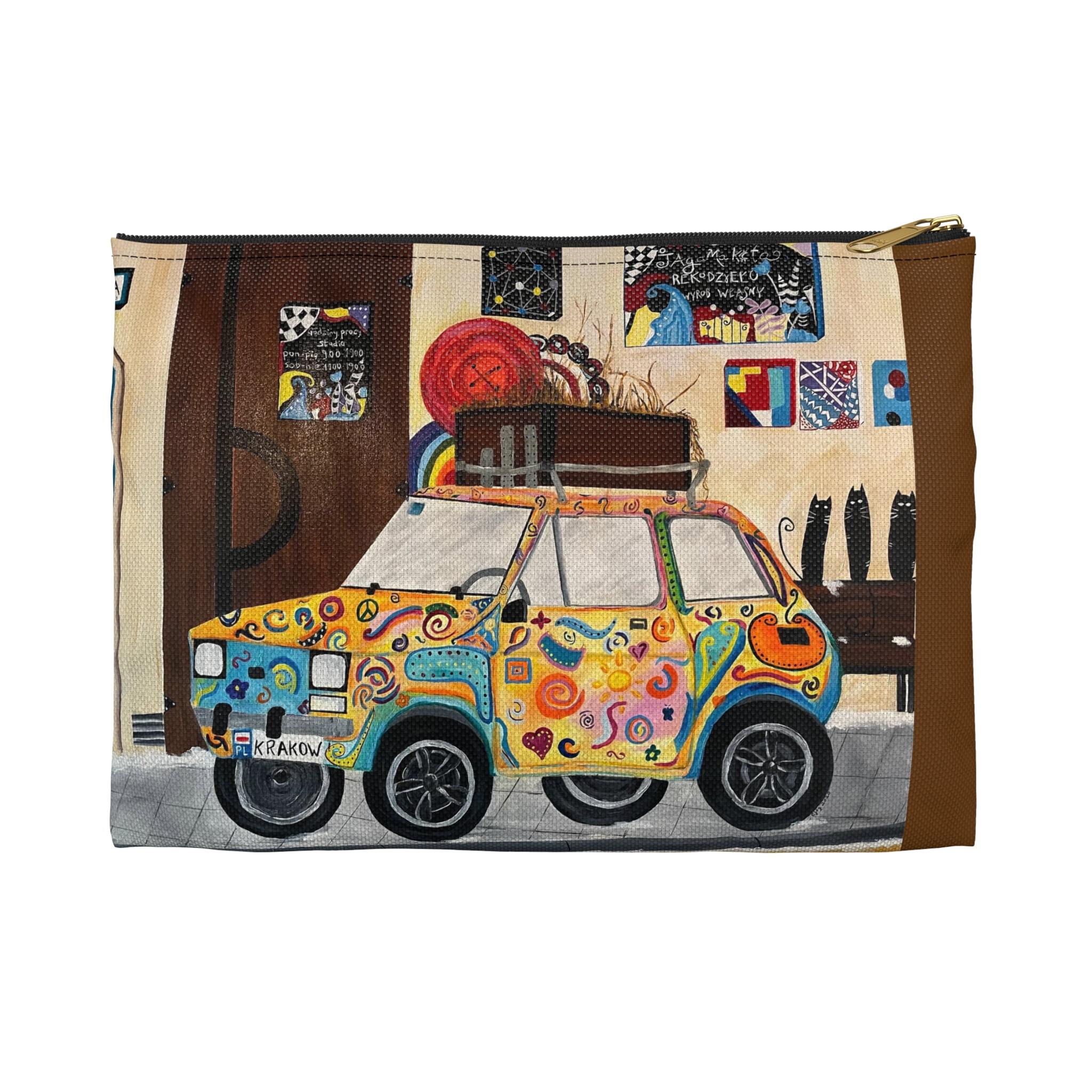 Krakow Travel Pouch  - Durable and Versatile Cosmetic Bag or Pencil Case