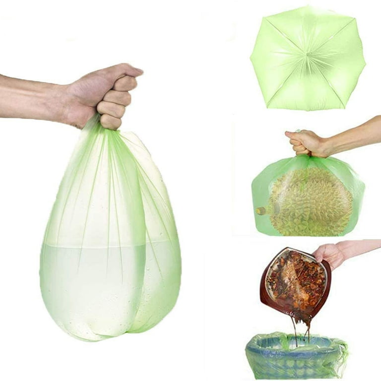Compost Bags100 Counts,Compostable Trash Bags 2.6 Gallon,10Liter,Small  Trash Bags ,Biodegradable trash bags for Kitchen Bathroom Office Lawn Car  Pet 