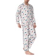 thumbnail image 2 of Hirioo Sea Turtle for Men's Pajama Sets 2 Piece Pjs Men's Long-Sleeved Pajama Set Button Down Sleepwear,S-XXL-Large, 2 of 7